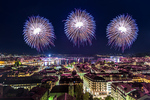 Fête et feu d'artifice du 31 décembre 2024 à Genève