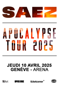 Saez : concert 2025 à Genève